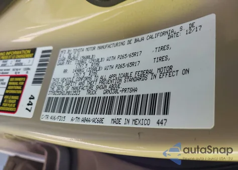 2018 Toyota Tacoma Trd Sport из США, поврежденный, VIN 3TMBZ5DN2JM012523